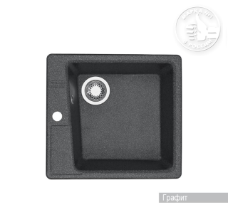 Мойка кухонная Акватон Парма 51 см графит